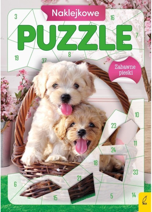 Naklejkowe puzzle. Zabawne pieski