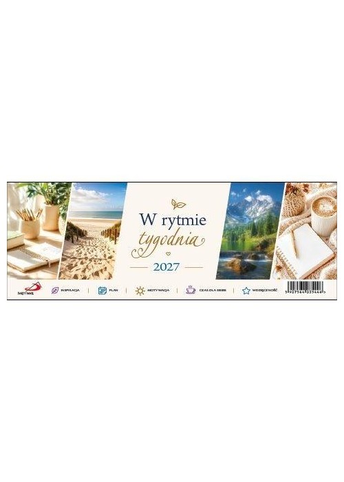 Kalendarz 2027 biurkowy - W rytmie tygodnia