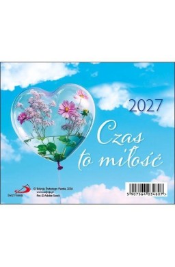 Kalendarz 2027 biurkowy - Czas to miłość