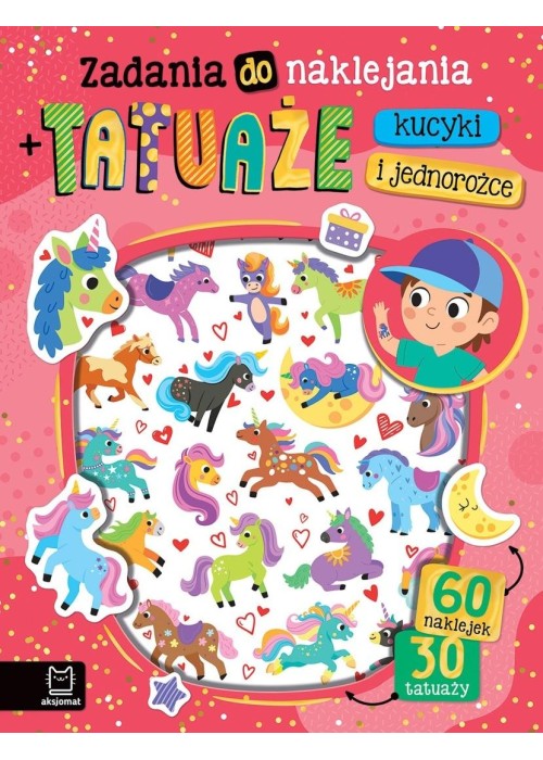Zadania do naklejania Kucyki i jednorożce +tatuaże