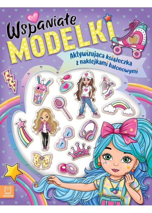 Wspaniałe modelki - książeczka z naklejkami