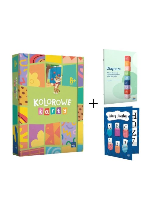 Superpakiet Kolorowe karty. Poziom B+ + Klaser...