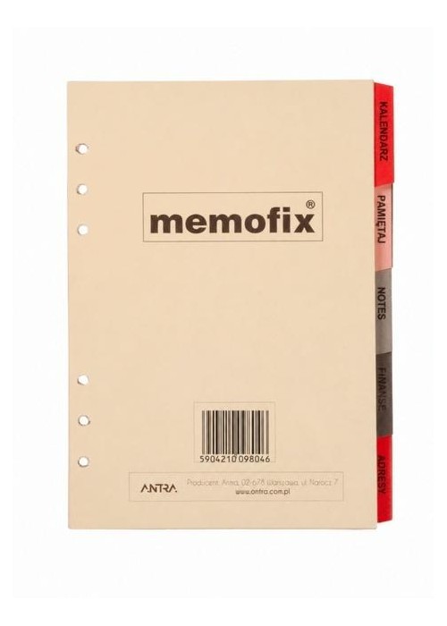 Wkład kalendarzowy 2027 Memofix B6 ST komplet