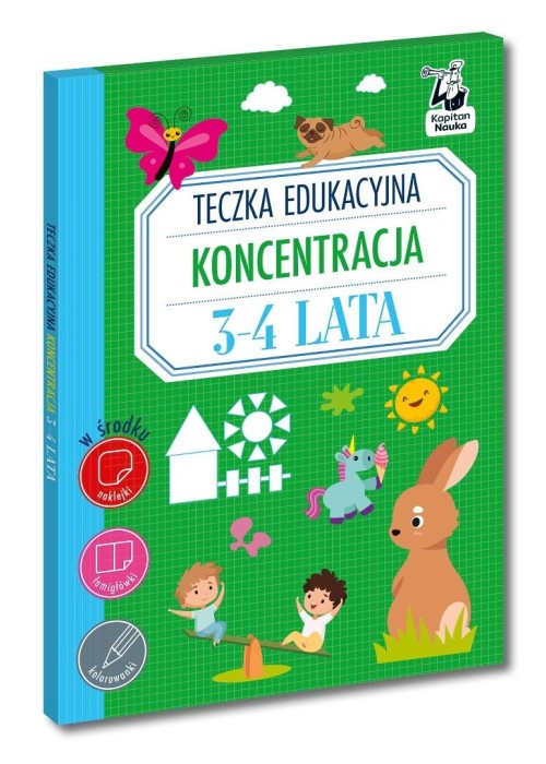 Teczka edukacyjna Koncentracja 3-4 lata Kapitan...