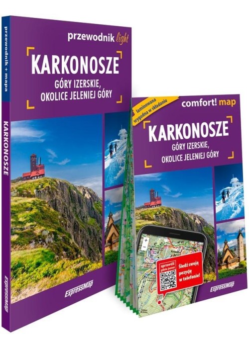 Karkonosze 2w1 light: przewodnik + mapa