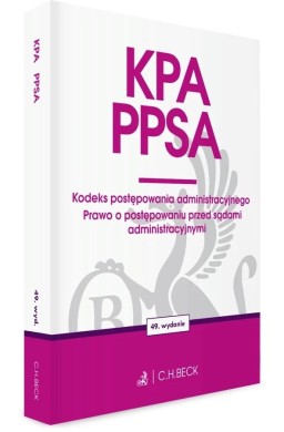 KPA. PPSA. Kodeks postępowania administracyjnego..