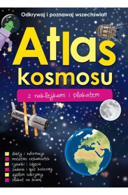 Atlas kosmosu z naklejkami i plakatem