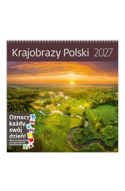 Kalendarz 2027 ścienny 30x30cm Krajobrazy... HELMA