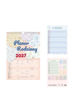 Kalendarz 2027 miesięczny Rodzinny Planer