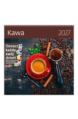Kalendarz 2027 ścienny 30x30cm Kawa HELMA