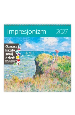 Kalendarz 2027 ścienny 30x30cm Impresjonizm HELMA