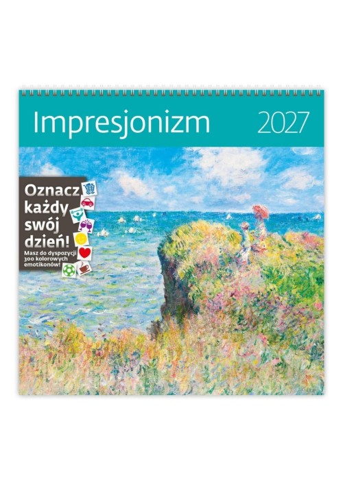 Kalendarz 2027 ścienny 30x30cm Impresjonizm HELMA