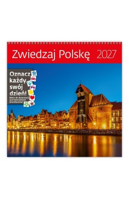 Kalendarz 2027 ścienny 30x30cm Zwiedzaj... HELMA