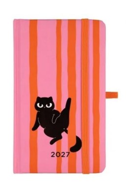 Kalendarz 2027 A6 kieszonkowy Czarny Kot ALBI