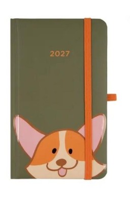 Kalendarz 2027 A6 kieszonkowy Corgi ALBI