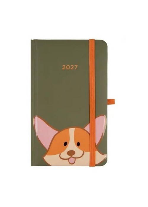 Kalendarz 2027 A6 kieszonkowy Corgi ALBI