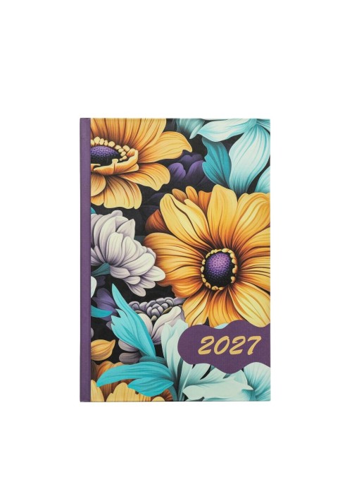 Terminarz 2027 tygodniowy A5 laminowany MIX