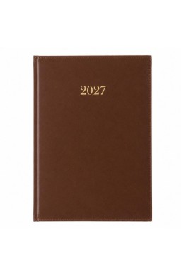 Terminarz 2027 tygodniowy A4 Divas brązowy