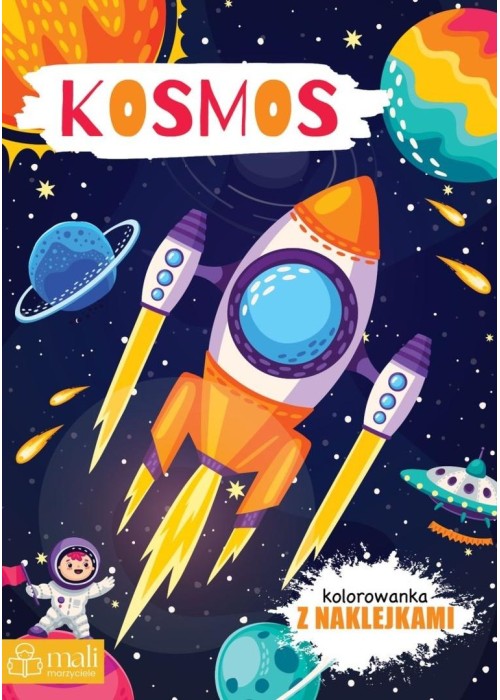Kosmos. Kolorowanka z naklejkami