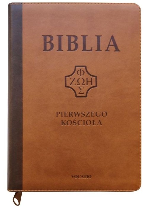 Biblia pierwszego Kościoła z paginat. ciemnobrązo.