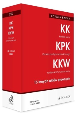 Edycja karna. Kodeks karny. Kodeks postępowania...