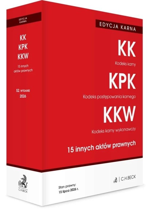 Edycja karna. Kodeks karny. Kodeks postępowania...
