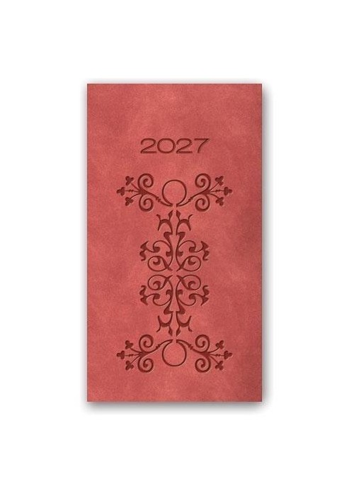 Kalendarz 2027 książkowy A6 Relief ceglasty MIX