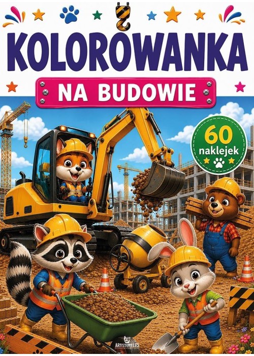 Kolorowanka. Na budowie