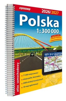 Polska Atlas Samochodowy 2026/2027 1:300 000