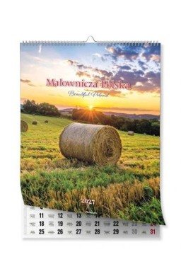 Kalendarz 2027 ścienny A3 Malownicza Polska