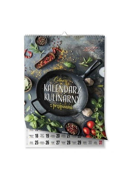 Kalendarz 2027 ścienny 23x30,5cm Kulinarny...