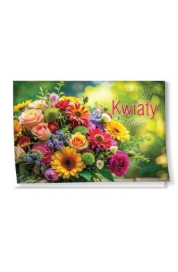 Kalendarz 2027 ścienny albumowy Kwiaty
