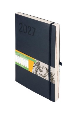 Kalendarz 2027 Impresja B5 dzienny granatowy