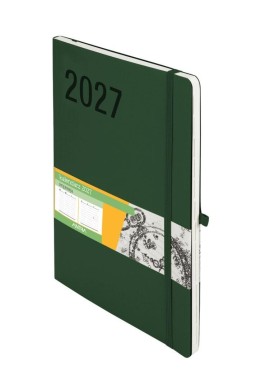 Kalendarz 2027 Impresja B5 tygodniowy zielony