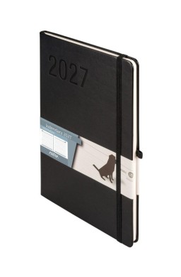 Kalendarz 2027 Minimalizm B5 tygodniowy czarny