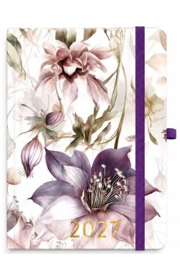 Kalendarz 2027 Botanical A5 dzienny irys