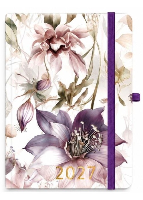 Kalendarz 2027 Botanical A5 dzienny irys
