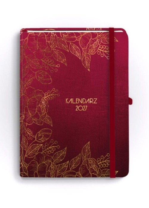 Kalendarz 2027 Botanical B6 tygodniowy rubin