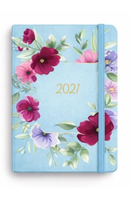 Kalendarz 2027 Botanical A6 tygodniowy azalia