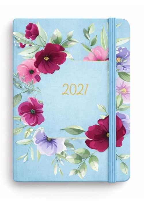 Kalendarz 2027 Botanical A6 tygodniowy azalia