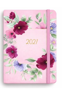 Kalendarz 2027 Botanical A6 tygodniowy azalia róż
