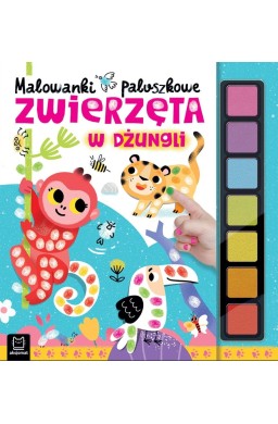 Malowanki paluszkowe. Zwierzęta w dżungli