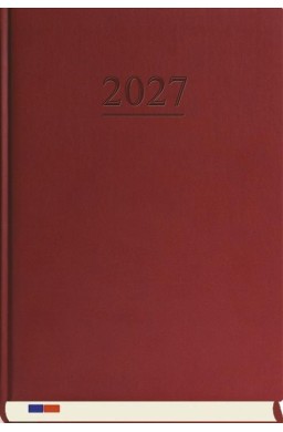 Terminarz 2027 stacjonarny bordo