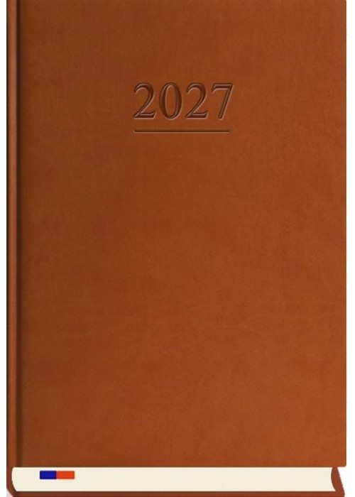 Terminarz 2027 stacjonarny brąz