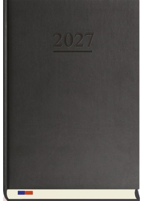 Terminarz 2027 stacjonarny czarny