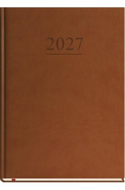Terminarz 2027 A4 tygodniowy uniwersalny brąz