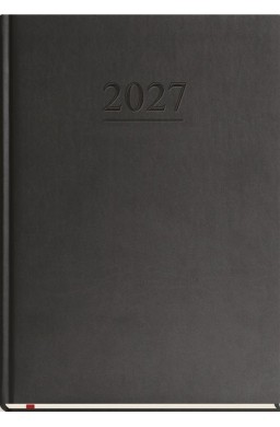 Terminarz 2027 A4 tygodniowy uniwersalny czarny