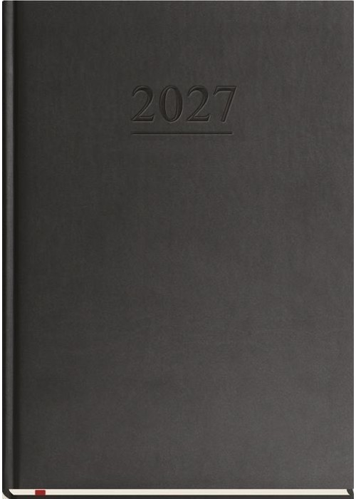 Terminarz 2027 A4 tygodniowy uniwersalny czarny