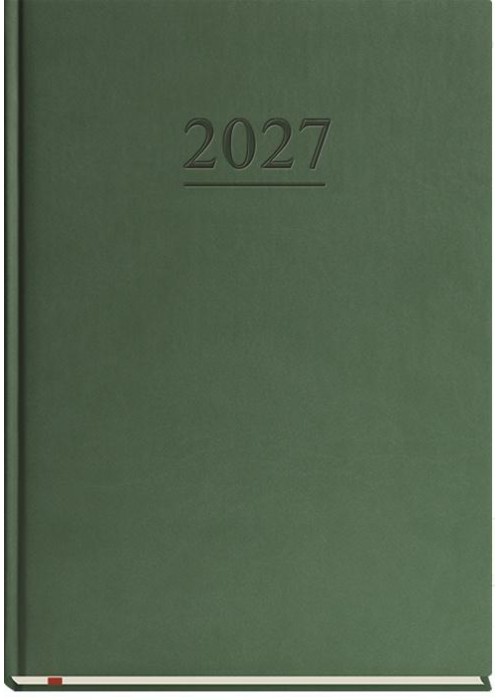 Terminarz 2027 A4 tygodniowy uniwersalny zieleń