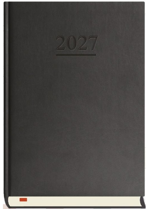 Terminarz 2027 A5 dzienny Menadżera czarny